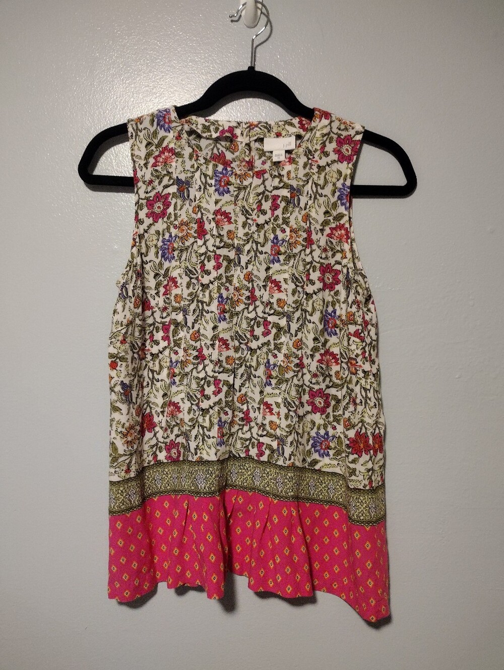 J. Jill floral sleeveless top